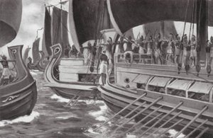 Le Premier Combat naval de l