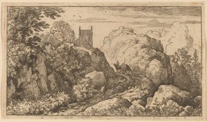 Chariot dans un passage étroit - Allart van Everdingen