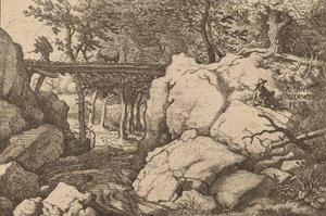 Chèvre sur un petit pont, probablement vers 1645-1656