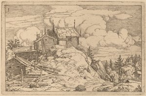 Hameau sur une colline