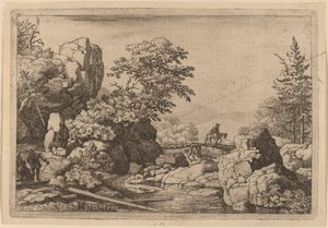 Cavalier sur un pont