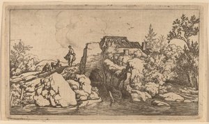 Cavalier sur un pont de pierre - Allart van Everdingen