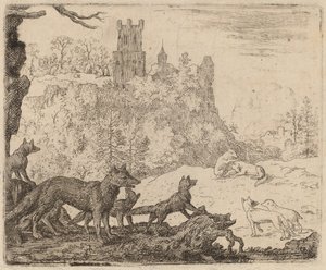 Reynard Part avec le Blaireau, probablement vers 1645-1656 - Allart van Everdingen