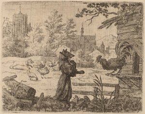 Renard déguisé en moine, probablement vers 1645-1656 - Allart van Everdingen