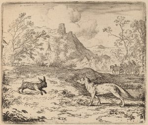 Renard et le lapin - Allart van Everdingen