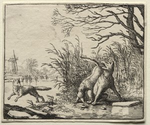 Renard le Goupil : Une Nouvelle Accusation par le Loup - Allart van Everdingen