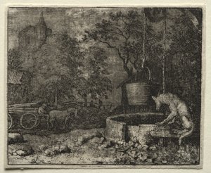 Renard le Goupil : Renard Trompe la Femme du Loup - Allart van Everdingen