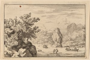 Roche au milieu d