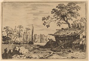 Cabane en ruine, probablement vers 1645-1656