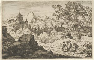 Les trois hommes et le porteur