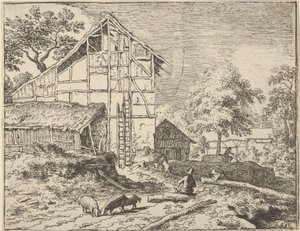 Les deux échelles, 17e siècle - Allart van Everdingen