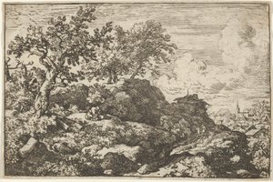 Les deux paysans assis sur la colline