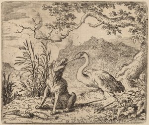 Le Loup et la Grue, probablement vers 1645-1656