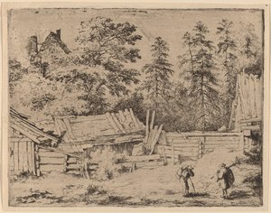 Trois cottages - Allart van Everdingen
