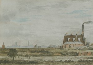 Wolverhampton - Vue du sud : peinture à l