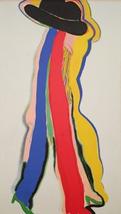 Chapeau noir, vers 1964 (huile sur toile)