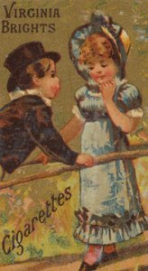 De la série Filles et Enfants N64 promouvant les cigarettes Virginia Brights pour Allen &...