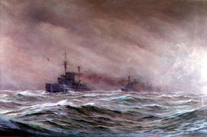 Deuxième escadron de croiseurs, mer du Nord 1914-16 - Alma Claude Burlton Cull