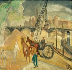 Paysage avec pont