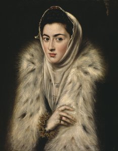 Dame en manteau de fourrure - Alonso Sánchez Coello