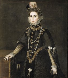 English : The Infanta Catherine Micaela of Austria Catherine Micaela of Austria, Duchess of Savoy - Alonso Sánchez Coello