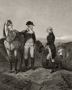 Première rencontre de George Washington et Alexander Hamilton, de 
