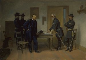 Lee se rend à Grant à Appomattox