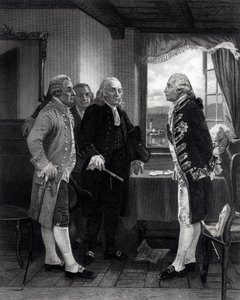 La conférence de paix sur Staten Island, entretien entre Lord Howe et le comité du Congrès, 11 septembre 1776