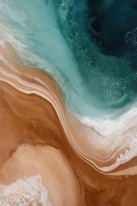 Vue aérienne du littoral