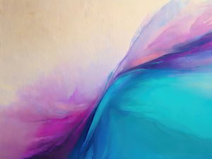 Vagues fluides bleu-violet