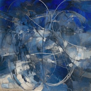 Abstrait bleu dynamique