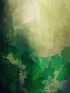 Paysage vert éthéré