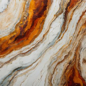 Veines de marbre flamboyantes