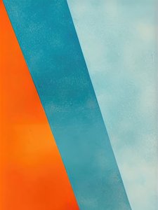 Bleu et orange géométriques - Alpenglow Workshop