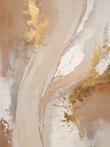 Abstrait fluide doré