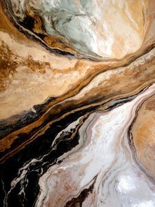 Le flux de marbre doré