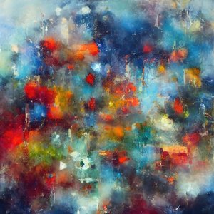 Abstraction moderne et colorée