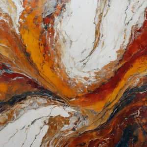 Écoulement de marbre en fusion