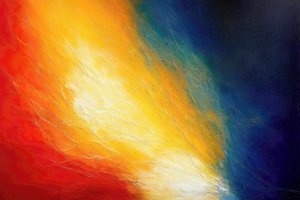 Explosion de couleurs abstraites et éclatantes