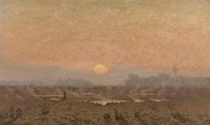 Lever de soleil dans la Kempen - Alphonse Asselbergs