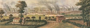 Leeds depuis Rope Hill, vers 1840
