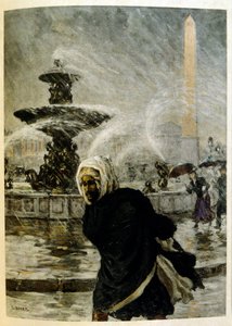 Illustration de Dinet tirée de "Mirages" Scènes de la vie arabe. 1906. Mirages, Scènes de la vie arabe a été illustré par Etienne Dinet et commenté par Silman Ben Ibrahim Bamer. Nasreddine Dinet est né sous le nom d