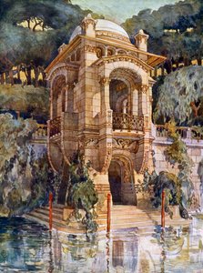 Fancy Garden (lithographie couleur) - Alphonse Laverriere