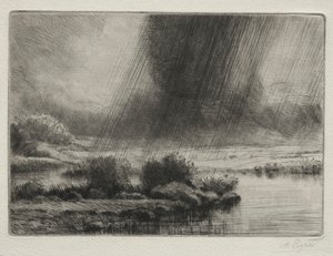 Une tempête - Alphonse Legros
