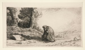 Un vagabond avançant le long d