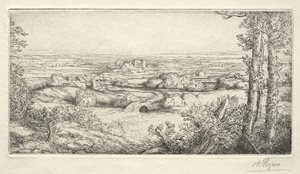 Une vallée en Bourgogne - Alphonse Legros
