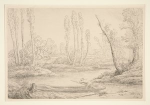Bords de la Somme près de - Alphonse Legros