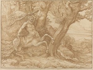 Centaure avec Branches - Alphonse Legros