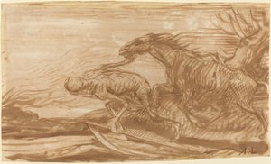 La mort et son cheval - Alphonse Legros
