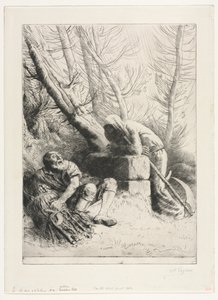La Mort et le Bûcheron, 1881 - Alphonse Legros